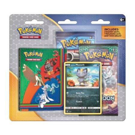 Pokémon TCG: 2 Booster Packs, Collector's Album & Alolan Meowth Promo Card